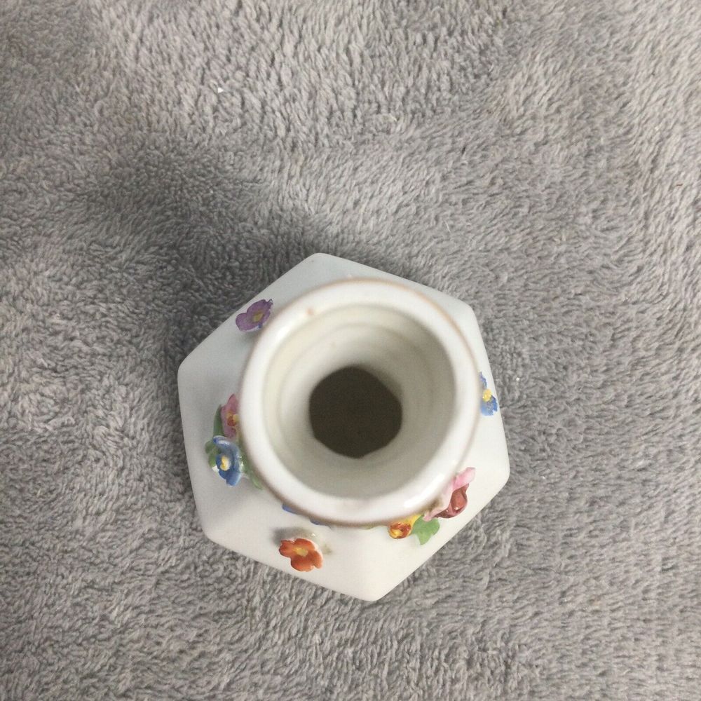 VINTAGE ERPHILA BUD VASE MADE IN GERMANY‎ ROSE PATTERN 4" - Picture 4 of 5